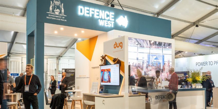 Image of Defence West stand at Avalon 2023